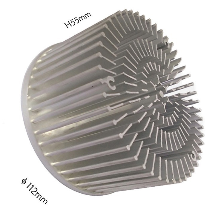 Medical Laser Cold Forging Radiator 112*55mm High-Power Aluminum Profile Heat Sink Processing Electronic Radiator