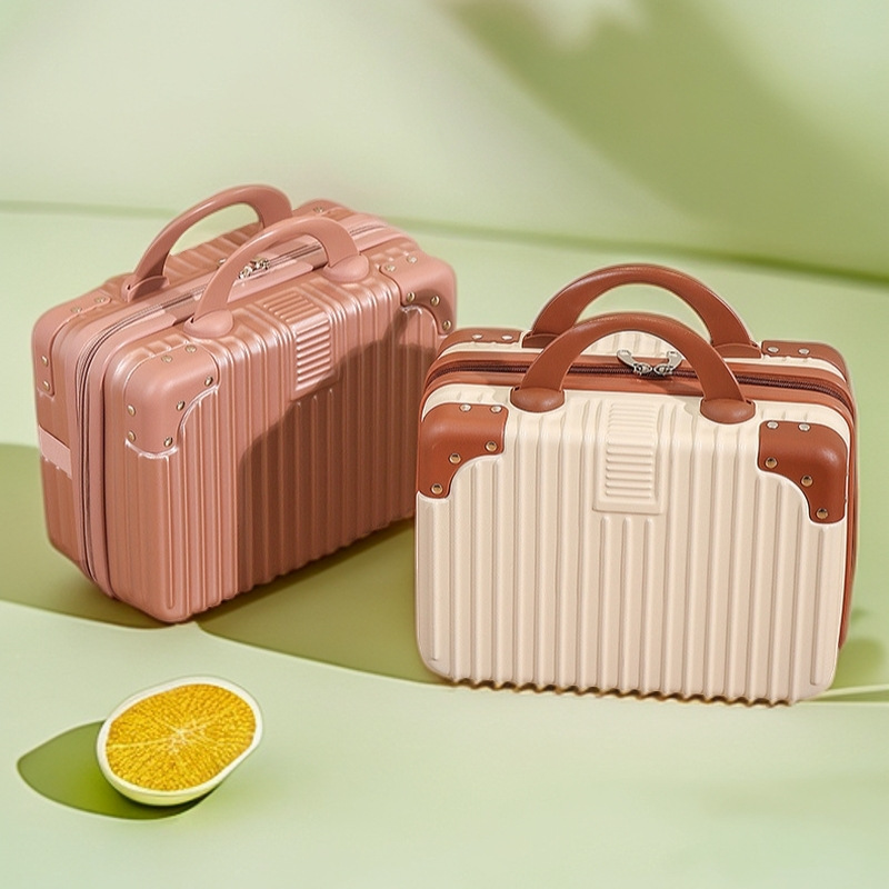 Customized Mini Suitcase 14inch Cosmetic Case Small Suitcase Souvenir Small Lightweight Password Box Travel Box