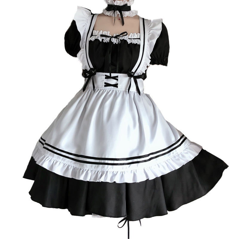 Maid Costume Japanese COS Cute Student dress Big Brother Lolita suit Secondary plus size Costume Daily