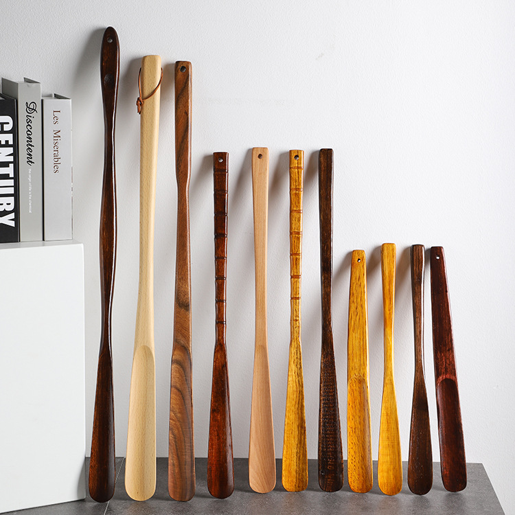 Деревянный обувной подъемник с длинной ручкой, артефакт для подъема обуви, портативный обувной подъемник, оптовая продажа