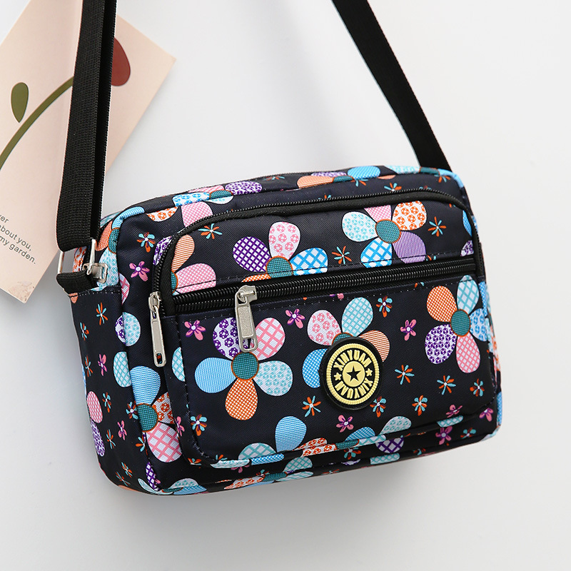 Cross-Border Wholesale Middle-Aged and Elderly Bags for Women Oxford Cloth Urban Simple Crossbody Bag Casual Street Stall Cashier Shoulder Bag