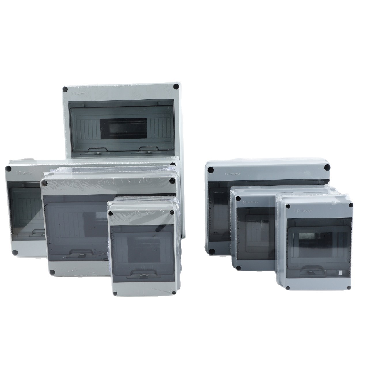 Ht Household Outdoor Concealed Waterproof and Dustproof Distribution Box All-Plastic Air Switch Box 3-24 Circuits