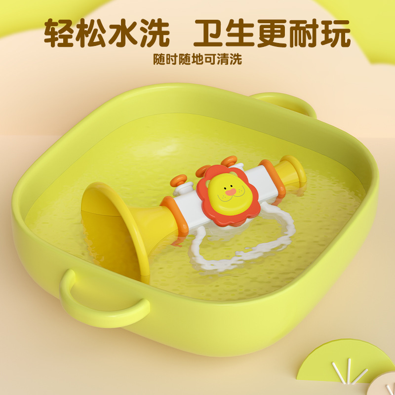 Baby trumpet toy can blow baby trumpet whistle kindergarten blowing musical instrument toy for boys and girls gift