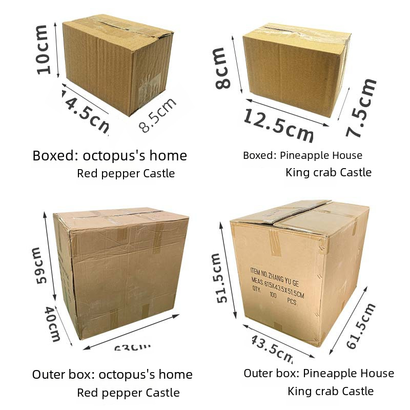 Pineapple House Fish Tank Landscaping Full Package Cartoon Doll Ornament Fish Tank Shelter House Spongebob Pineapple House Ornament