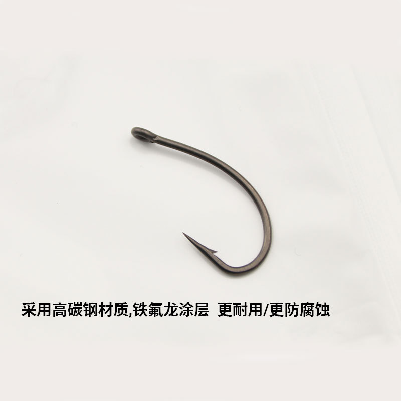 Humpback hook curved back hook long handle barbed carbon steel fish hook Carp Hook tube payua fly hook soft insect hook