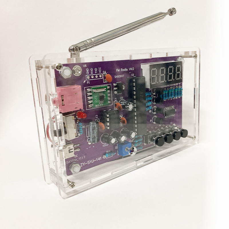 Radio Assembly Kit Fm Fm Digital Tube Display Teaching Digital DIY Production Microcontroller Welding Parts