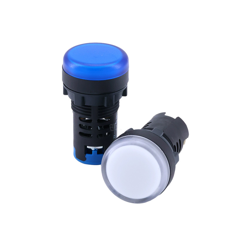 Led Highlight Indicator Light Signal Light Ad16-22Ds Pure Red Green Yellow Blue White Open Hole 22m M220V 24V