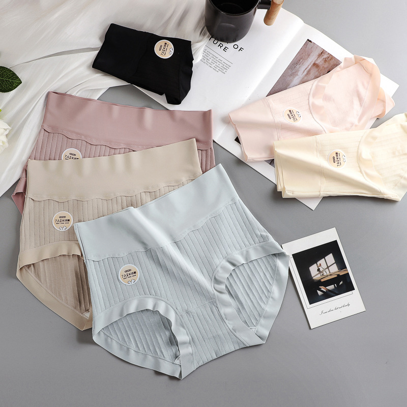 Underwear Women's New High Waist Cotton plus size Underwear Abdominal Laptop Breathable Ladies Briefs 6673