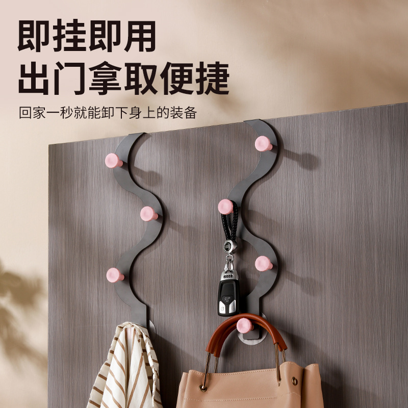Крючки за дверью для сумок, ключей, одежды, волнообразные крючки, исключительно для трансграничной поставки