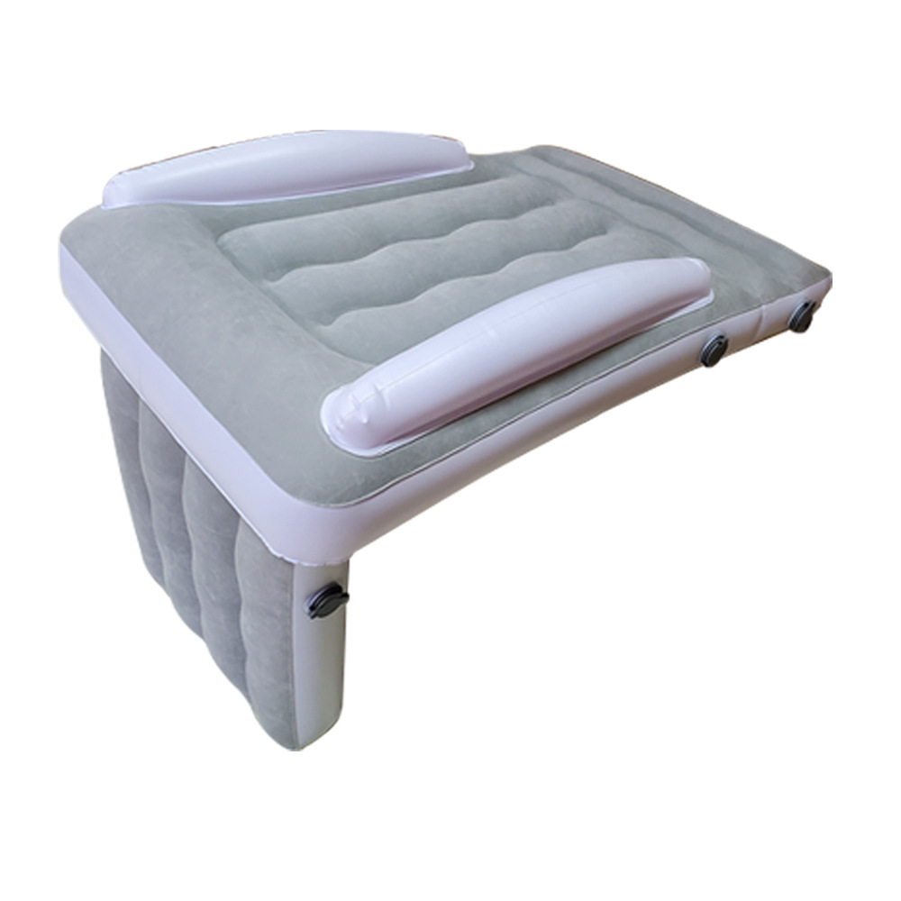 Thickened Flocking Baby High-Speed Rail Inflatable Mattress, Children's Car Rear Folding Air Cushion, Children's Sleeping Anti-Fall Mattress