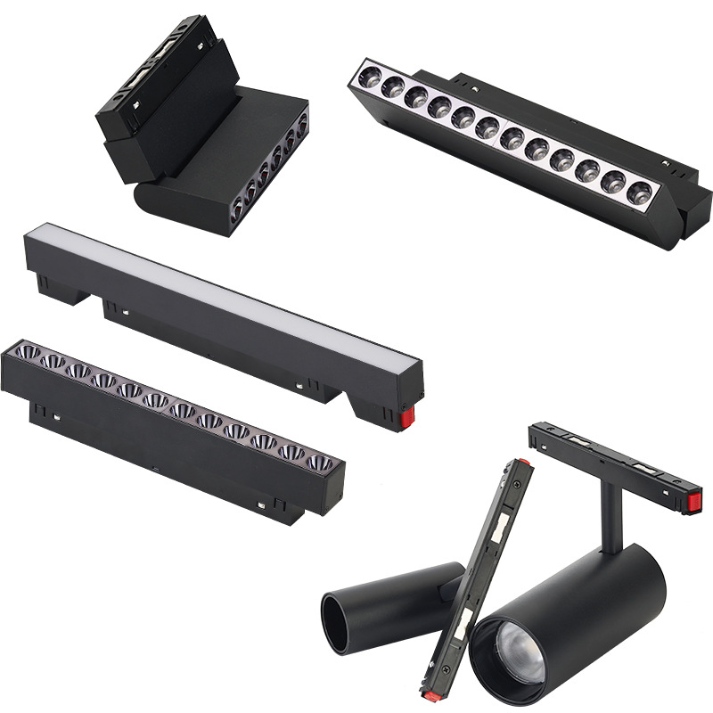 Led Full Spectrum Magnetic Floodlight Smart Home Decoration Spotlight Living Room Surface Mounted Concealed Embedded Magnetic Suction Without Main Light