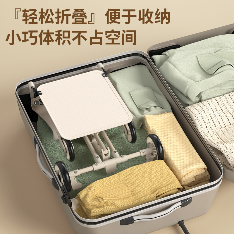 Wholesale New Sliding Baby Trolley Children's Lightweight Folding Pocket Car Foldable Big Children Baby Four Wheeler