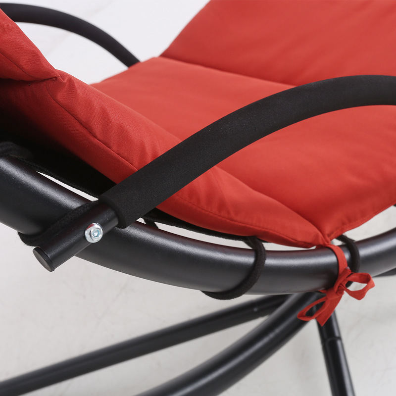 Outdoor Wrought Iron Swing Hanging Chair Leisure Hanging Basket Rocking Chair Villa Courtyard Balcony Adult Recliner Villa Courtyard Furniture