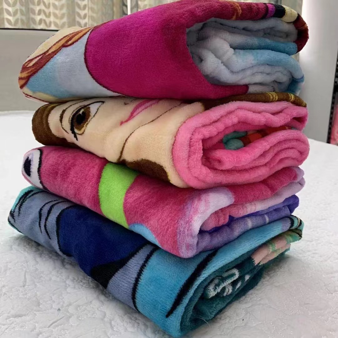 Blanket Wholesale Foreign Trade Blanket Pet Blanket Children Blanket Double-sided Fleece Coral Fleece Blanket Gift