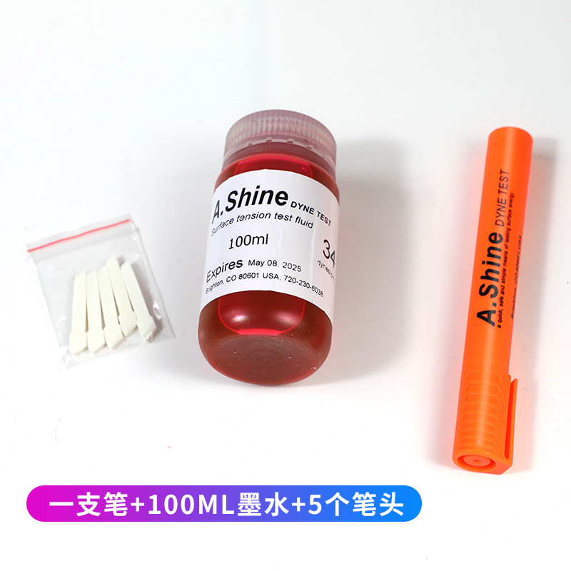 American A.Shine Corona Pen Surface Energy Tension Test Pen Refill Set 100ml