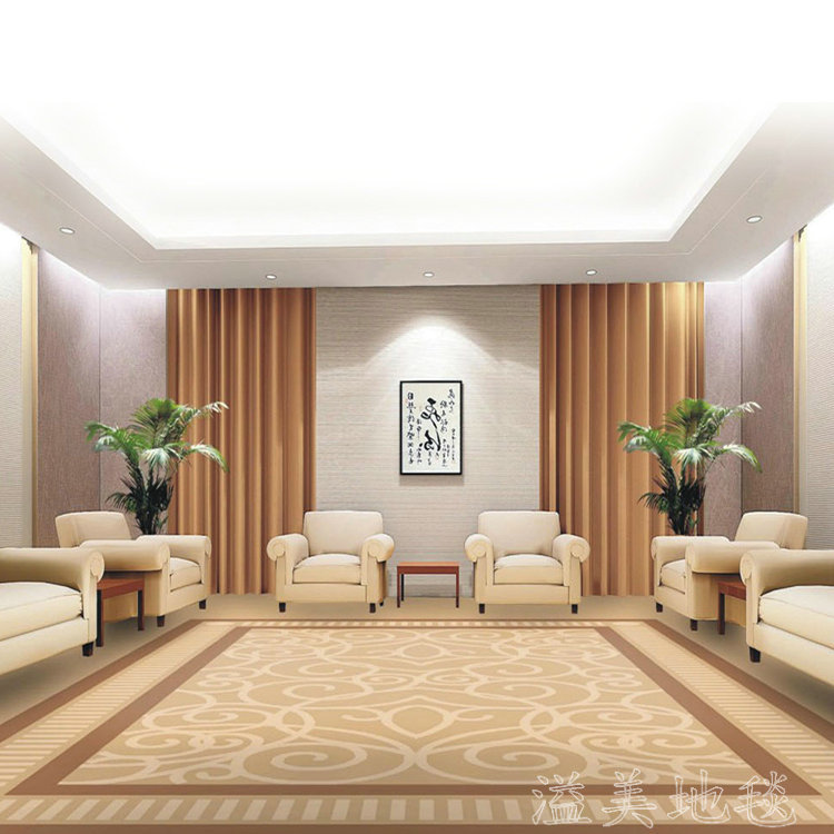 Commercial Thickeneded Handmade Acrylic Carpet, Chinese Style Plant and Flower Carpet, Hand Washable Chemical Fiber Floor