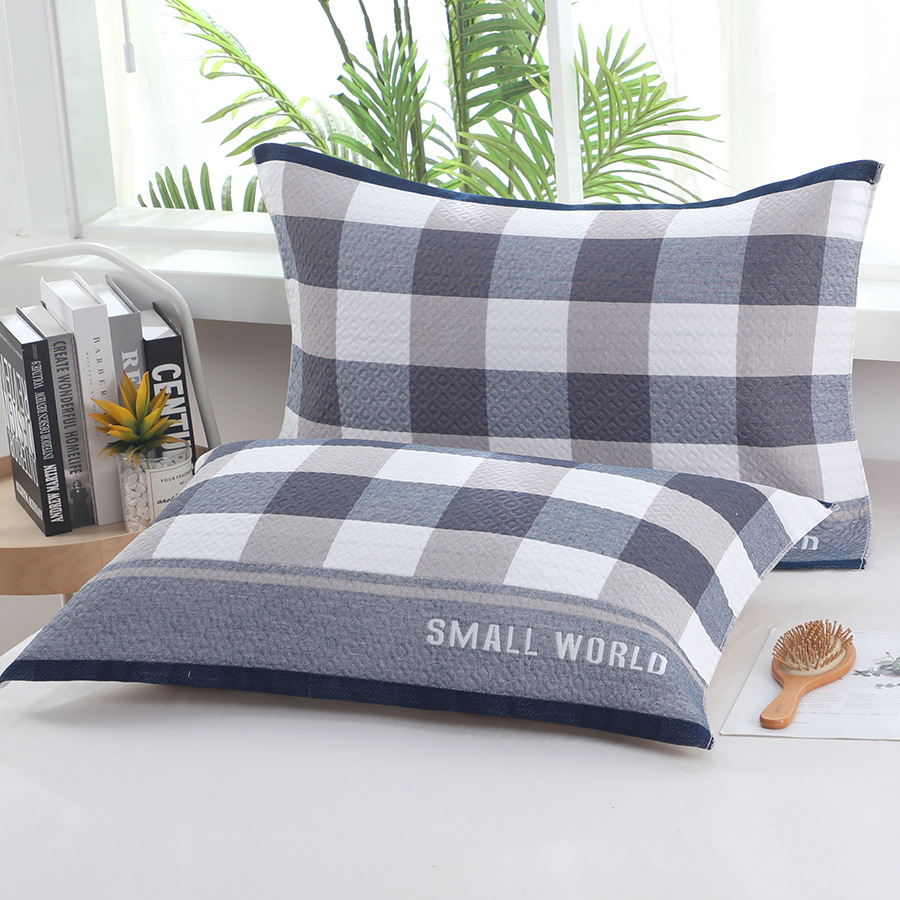 Cotton Pillow Scarf Pillow Scarf Cotton Gauze Extra-large Thickened Pillow Scarf Four Seasons Student Adult Couple Cover Scarf Sweat Absorbing