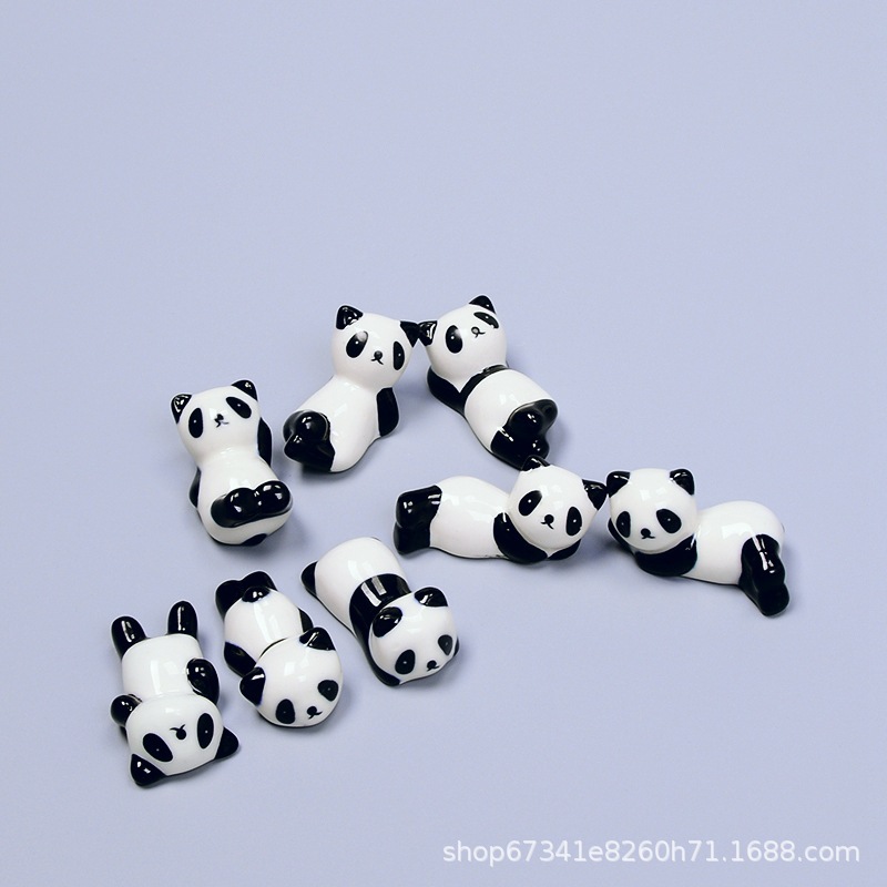 Подставка для кистей, керамическая подставка для палочек в виде панды