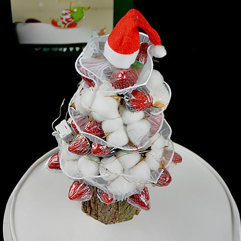 Christmas Tree Flower Mud Desktop Flower Mud Cylindrical Cone Flower Mud Special-Shaped Wedding Arrangement Handmade Tower Flower Mud