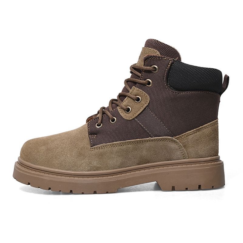 Cowhide Wool Boots Men's Winter Velvet Thickeneded Northeast Cold-Proof and Warm Outdoor Snow Boots Cotton Boots Work Boots