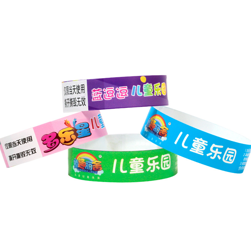 Ticket Bracelet, Disposable Bracelet Customization, Synthetic Paper Wrist Strap, Ticket Bar Identity Entry Identification Strap