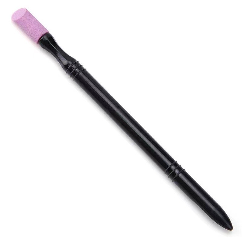 Nail quartz polishing stick exfoliating tool nail exfoliating leather manicure quartz pen grinding pen dead skin push