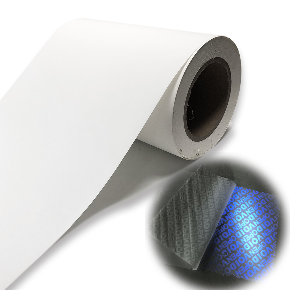 Fluorescent Anti-Counterfeiting Self-Adhesive Sticker, Tear Off the Word Void Anti-Counterfeiting Label Roll Material, Tamper-Proof Open Tear Off Invalid