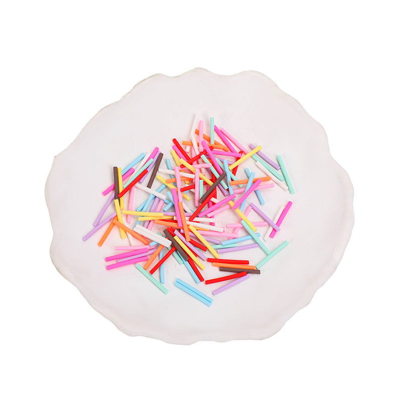 Imitation Candy Bar Soft Clay Strips Customized Food Toys DIY Handmade Materials Cake Biscuits Snowflake Ice Cream Small Food Decoration