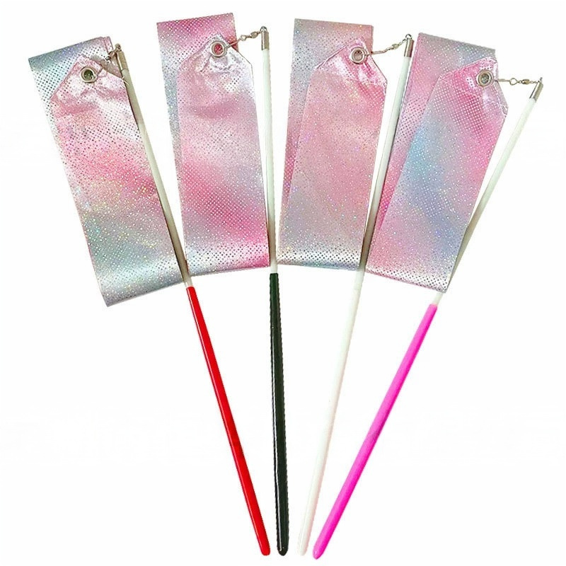 Flash star rhythmic gymnastics ribbon ribbon 2 m dance ribbon children's toys