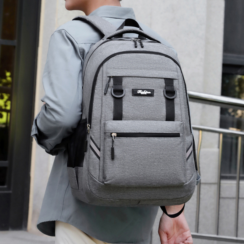 New Large-Capacity Backpack, Male and Female Student School Bag, Computer Bag, Fashionable Backpack, High-End Travel Bag Storage