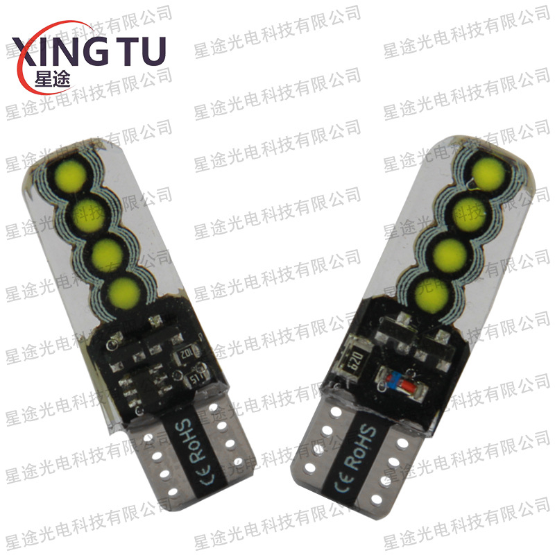 Светодиодный указатель поворота для автомобиля T10 COB 8SMD силиконовый малый свет для мотоцикла