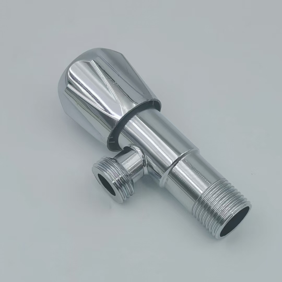 Stainless Steel Triangle Valve Toilet Water Heater Angle Valve Faucet Hot and Cold Switch 4-Point Water Stop Valve Magnetized Faucet