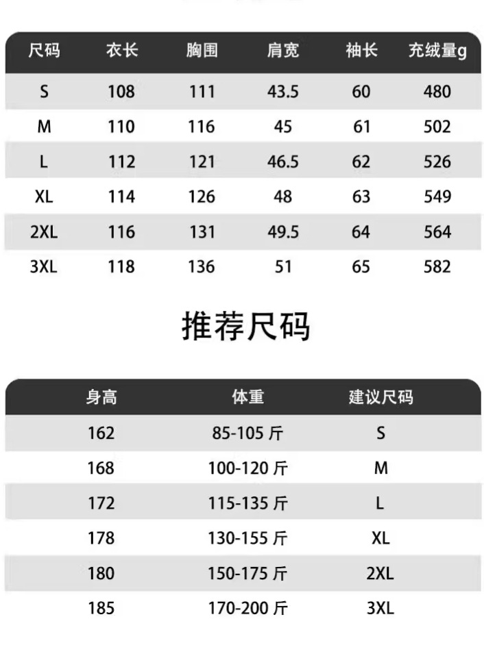 Down Jacket for Couples, Unisex, New Style, Over-The-Knee Long Thick Coat, Winter 2025, Black Gold, 500g Goose down