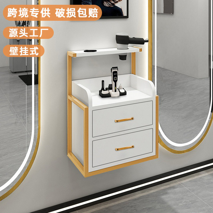 Кросс-граничный шкаф для инструментов парикмахерской, стойка для хранения из массива дерева, многоуровневая тележка для инструментов парикмахера