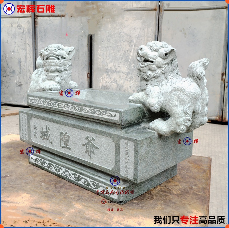 Точно вырезанная квадратная зеленая каменная двойная львиная курильница, длина 68 см, резная каменная двойная драконья курильница для стола