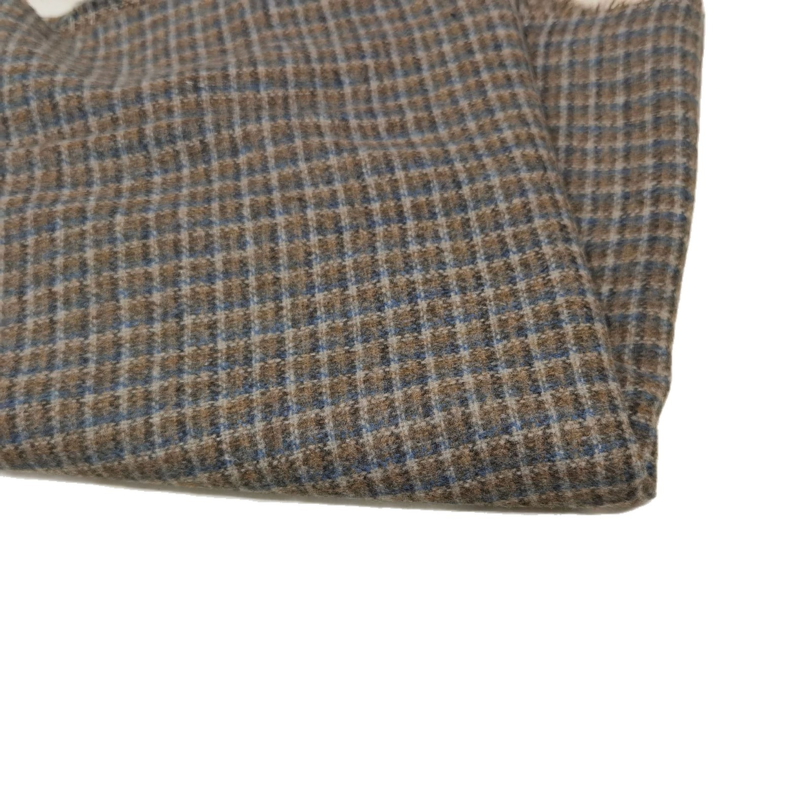Shaoxing Spot Discount Wool 360g Plaid Houndstooth Pattern Woolen Outwear Outwear Shoes and Hats Bag Fabric