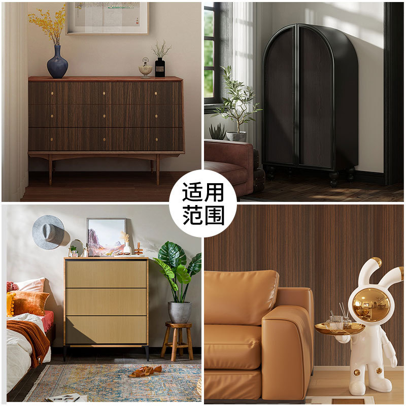 Cross-Border Thickened Imitation Wood Grain Wallpaper Tv Background Wall Renovation Stickers Self-Adhesive Three-Dimensional Wall Stickers Wallpaper Wholesale
