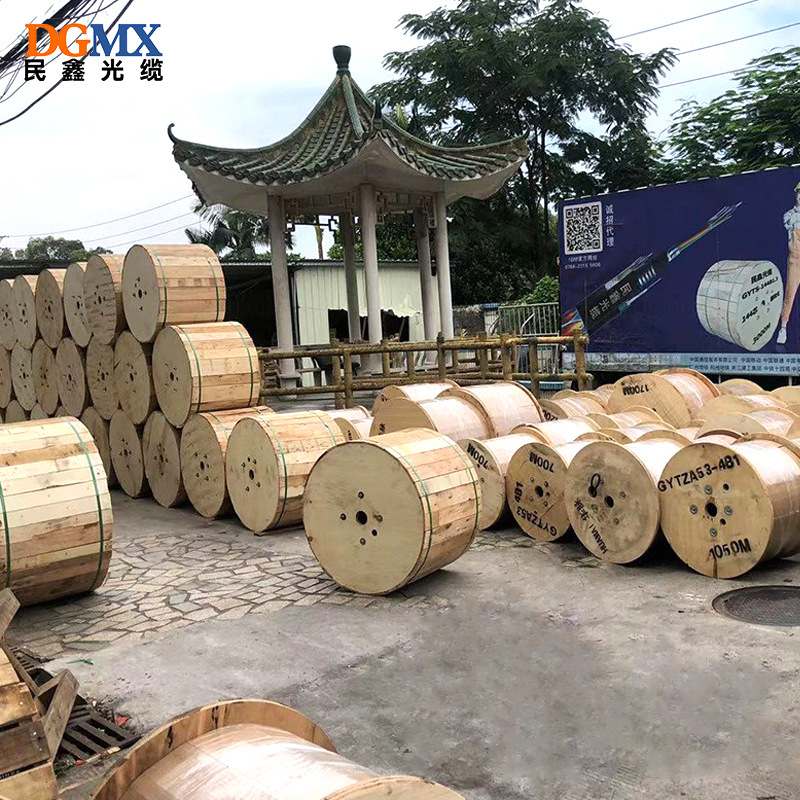 Minxin Outdoor Composite Fiber Optic Cable Armored Fiber Optic Cable 4-Core 8-Core 12-Core 24-Core 48-Core Fiber Optic Composite Cable