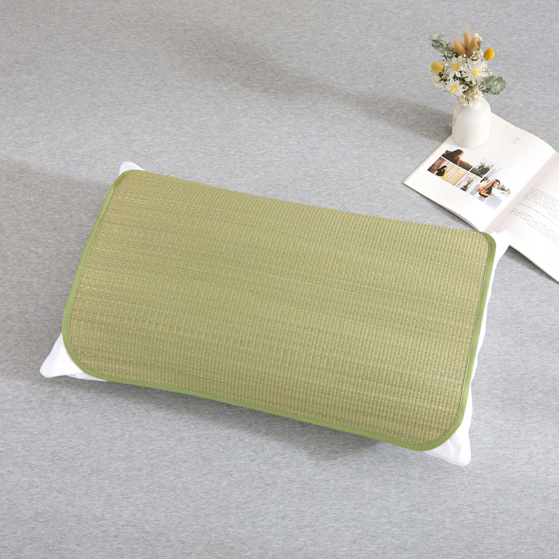 Grass Pillow Sheet Pillow Mat Summer Double-sided Grass Pillow Cover Adult Student Pillow Cover Pillow Cover Children Pillow Cushion