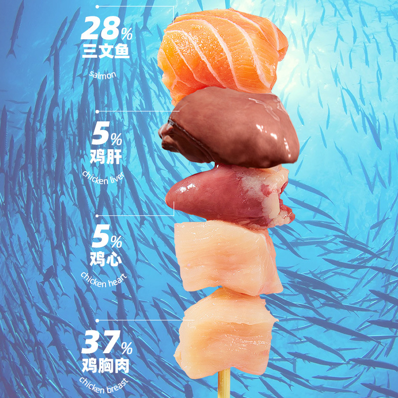 Cat Canned Wholesale Cat Staple Food Can Chicken Salmon 85g Kitten Adult Cat Snack Canned Hydrating Wet Food on Behalf of