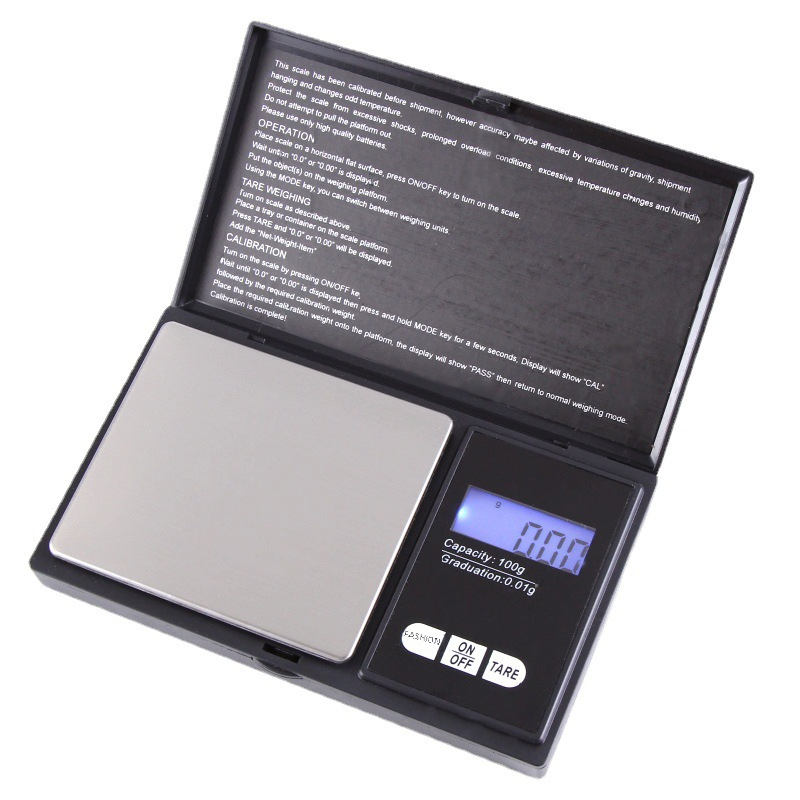 Cross-Border Export Cs Jewelry Scale 0.01g High-Precision Jewelry Scale Digital Scale Gold Jewelry Flap Pocket Pants Scale Digital Scale