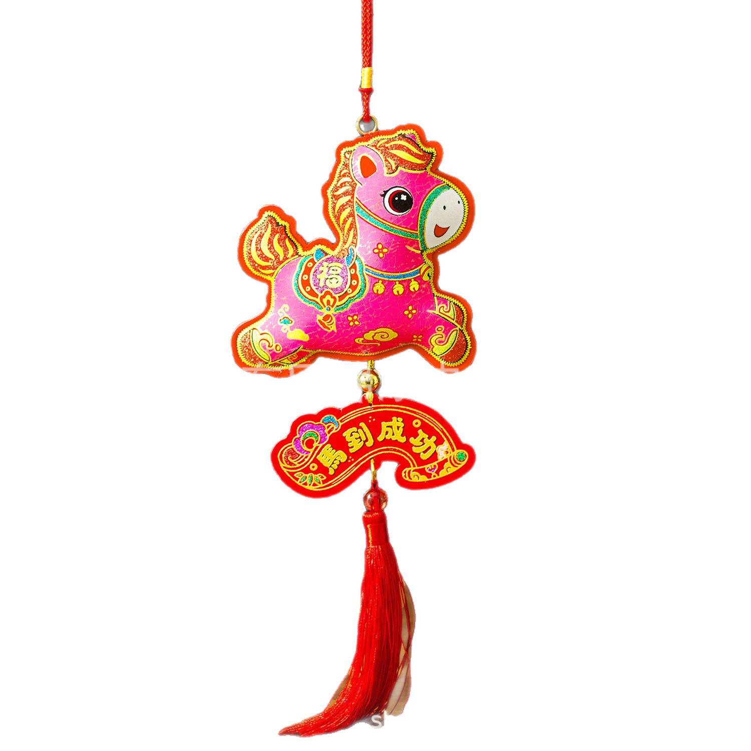 Yaoneng 2026 Year of the Horse New Pendant Spring Festival Three-Dimensional Cute Zodiac Ornament Scene Decoration New Year Decorative Supplies