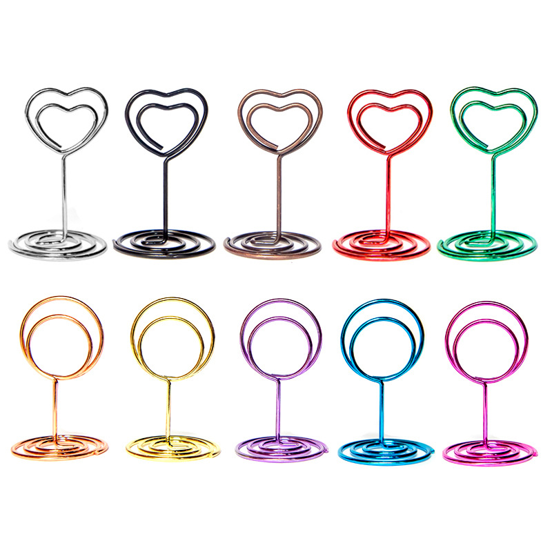 Объемный круглой подставка для заметок, креативный держатель для фото и визиток, металлический, в виде любовного сиденья, оптовая продажа