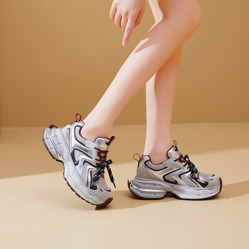 European Station Internet Celebrity Torre Shoes Women's Ins Trendy 2024 Autumn New Korean Fashion Trendy Thick Sole Sports Shoes