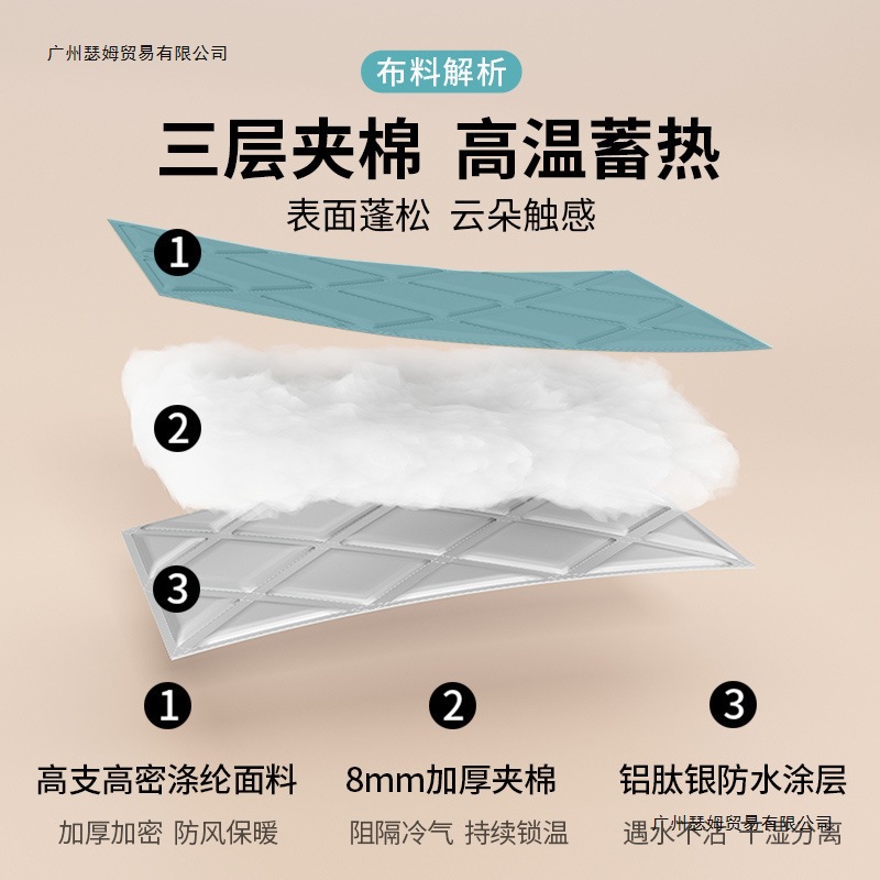 Thickened Quilted Bath Cover for Home Use, Winter Bath Insulation, Waterproof Bathroom Essential, No Drilling Required