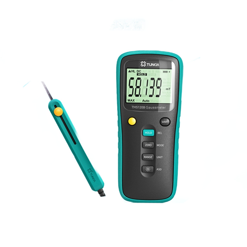 Tianheng Tm5120B Genuine Handheld Ac and Dc Tesla Meter with Telescopic Hall Probe Gauss Meter