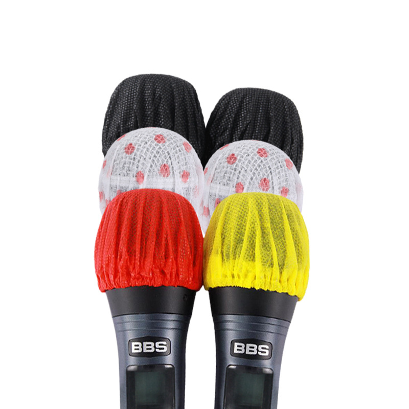 Thin disposable non-woven microphone cover KTV bar microphone cover anti-spray wheat cover microphone cover