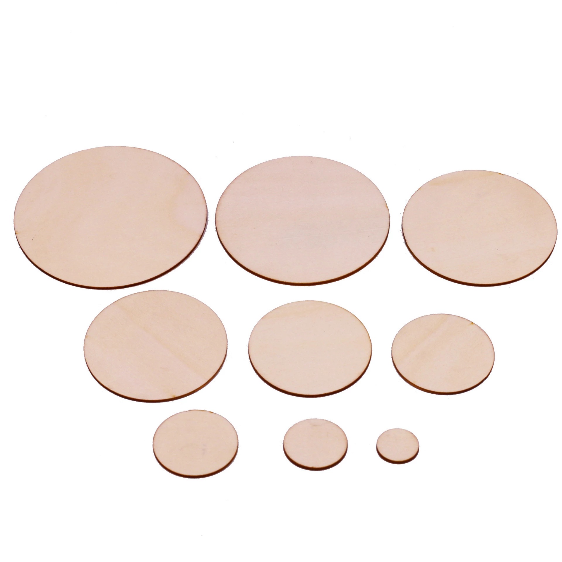 DIY Laser cutting wood chips Wood Oval geometric wood chips Round Square and other wood boards can be fixed shape drawing