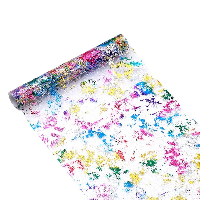 Cross-border hot gilded mesh table runner Christmas wedding party layout table mat Halloween atmosphere high-level tablecloth