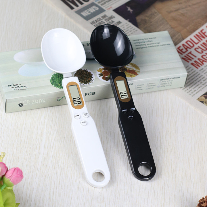 Electronic Measuring Spoon Scale, Small Household Electronic Scale, Weighing Spoon, Kitchen Ingredient Food Scale, Cat Food Weighing Scale